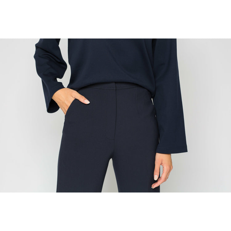 bruna x sofia navy blue women's pant suit