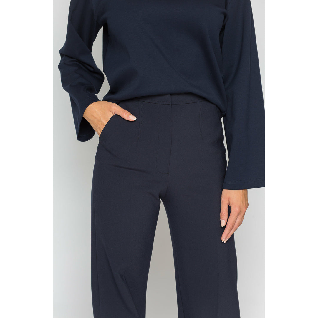 bruna x sofia navy blue women's pant suit