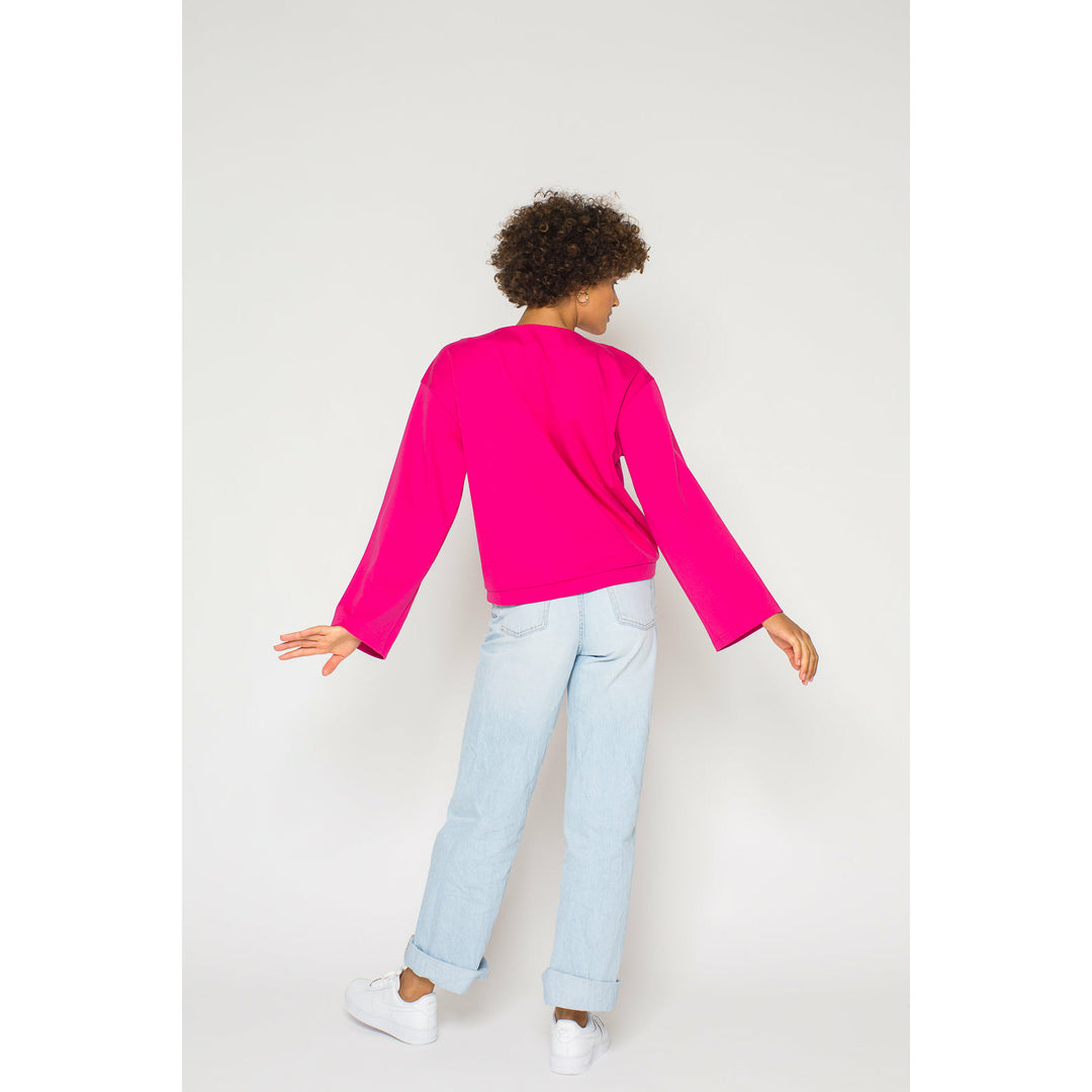 pink women's sweater