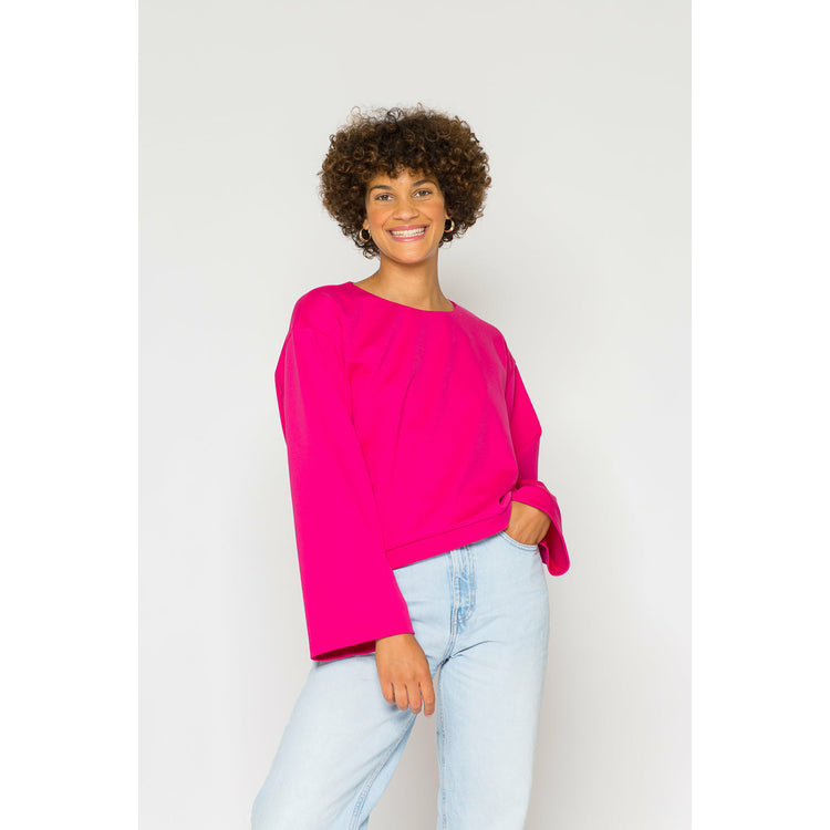 pink women's sweater