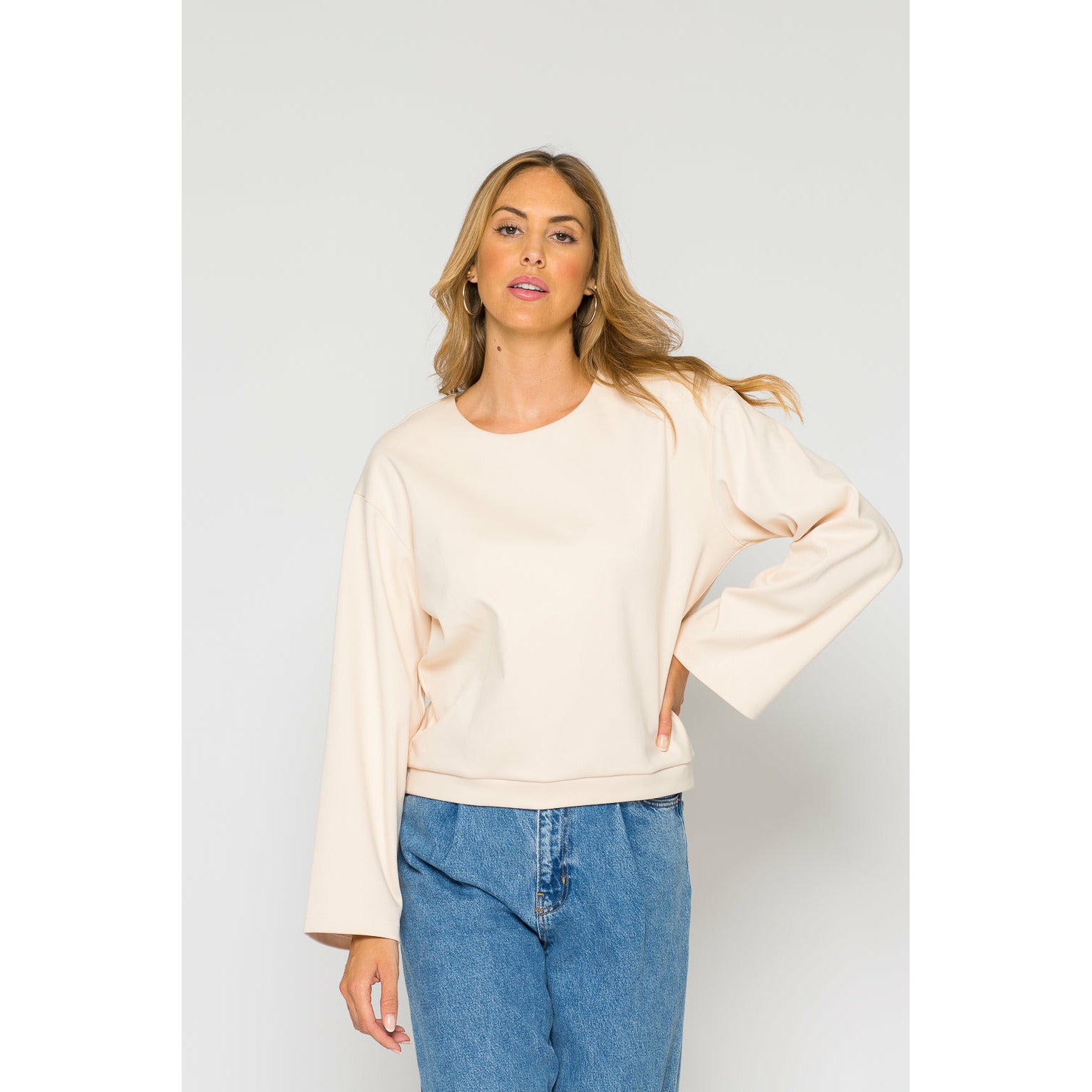 women's light coral sweater bruna 