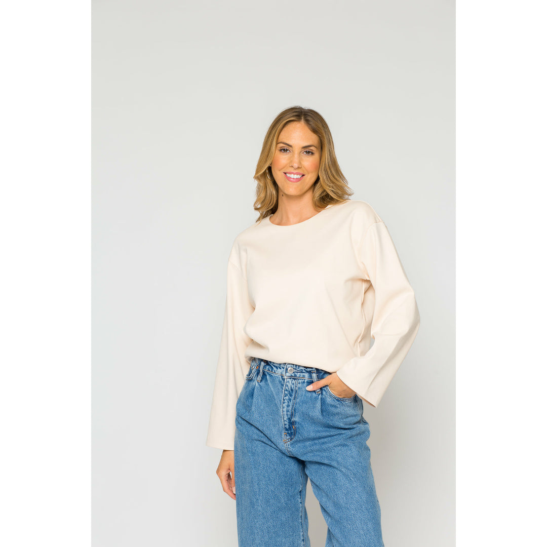 women's light coral sweater bruna 