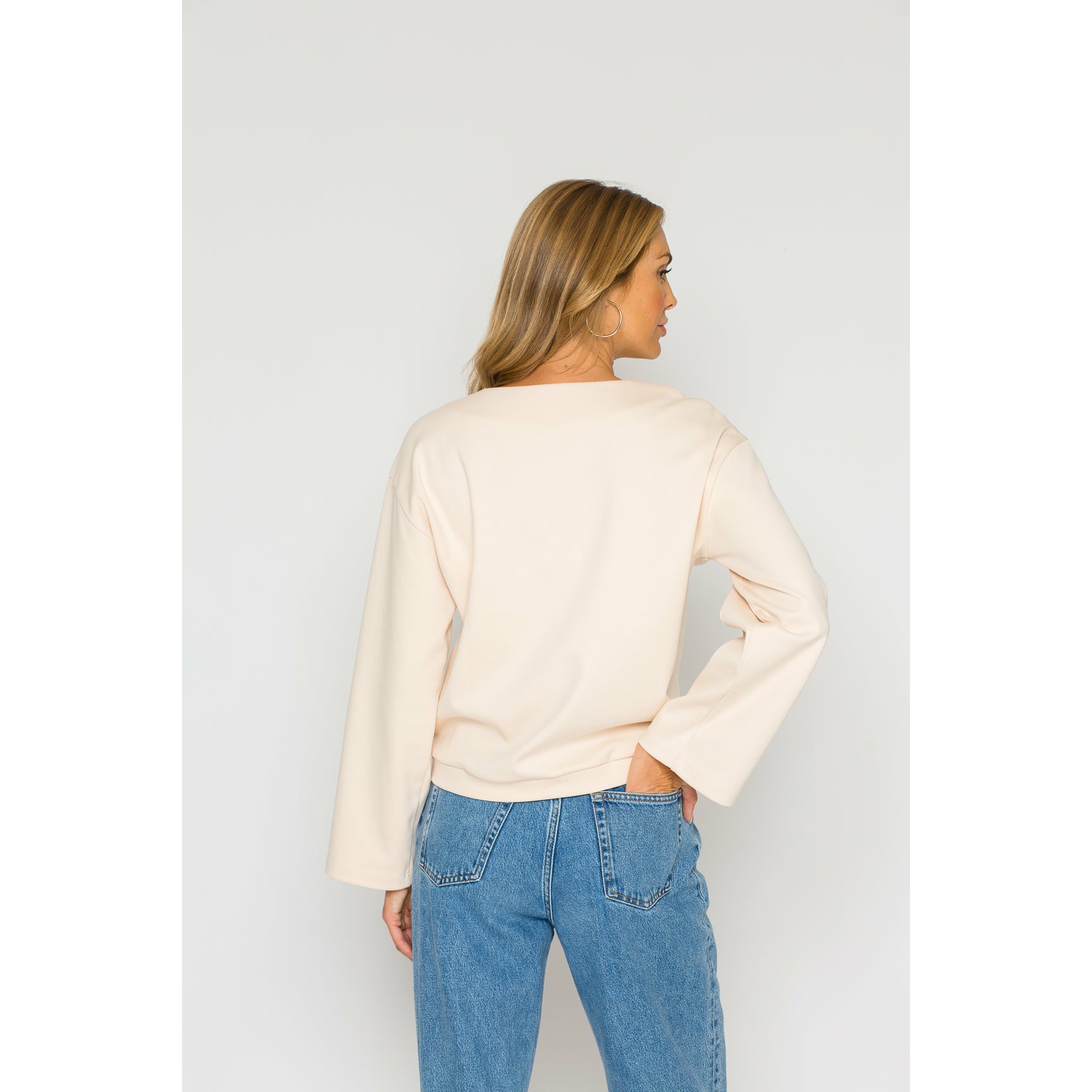 women's light coral sweater bruna 